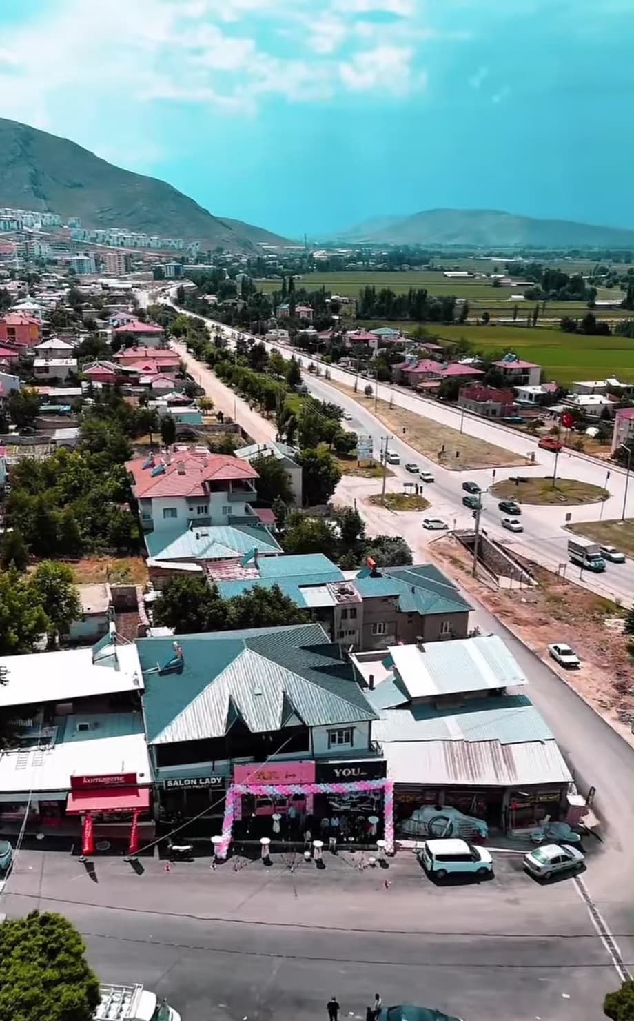 Elbistan ve merkezimizin havadan görünümü